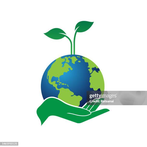 save the world - save planet stock illustrations