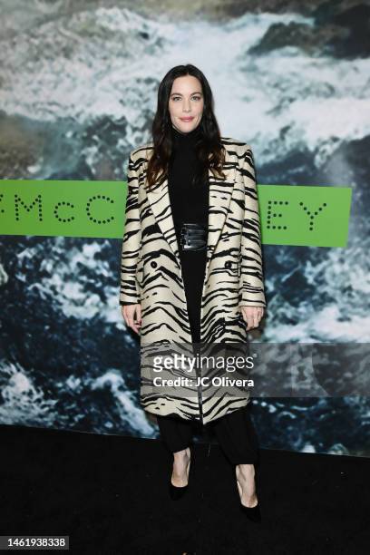 Liv Tyler attends Stella McCartney X Adidas Party at Henson Recording Studio on February 02, 2023 in Los Angeles, California.