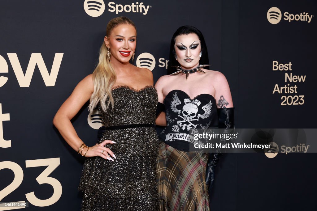 Gigi Gorgeous and Gottmik attend Spotify's 2023 Best New Artist Party