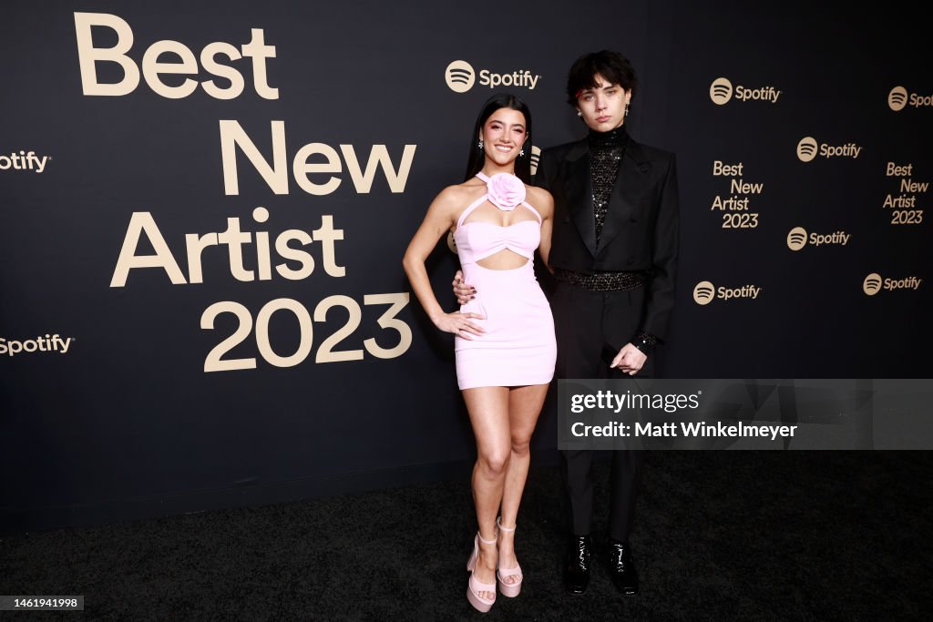 Charli D'Amelio and Landon Barker attend Spotify's 2023 Best New