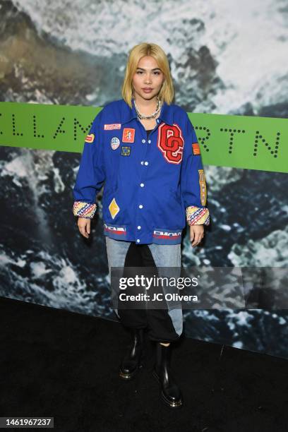 Hayley Kiyoko attends Stella McCartney X Adidas Party at Henson Recording Studio on February 02, 2023 in Los Angeles, California.