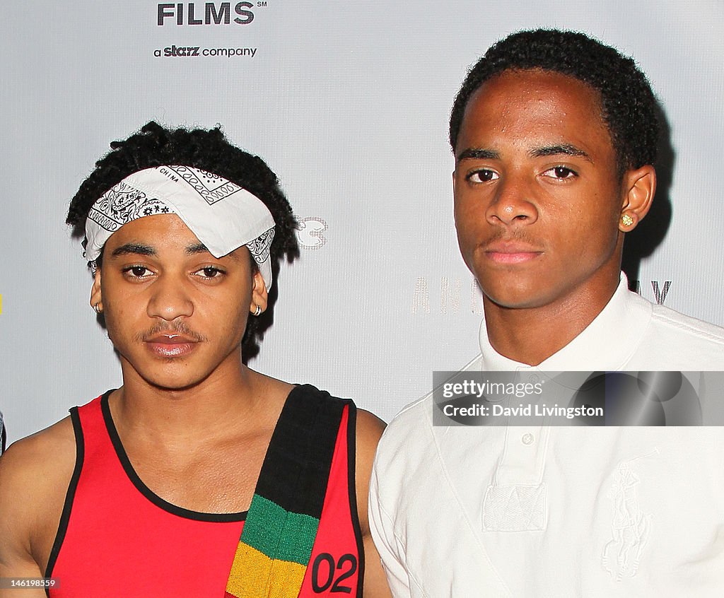 Corde Broadus and Cordell Broadus attend the "Mac & Devin Go to High