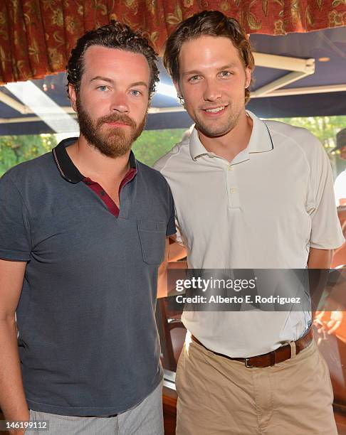 Actors Danny Masterson and Michael Cassidy attend the Screen Actors Guild Foundation's 3rd Annual L.A. Golf Classic at Lakeside Golf Club on June 11,...