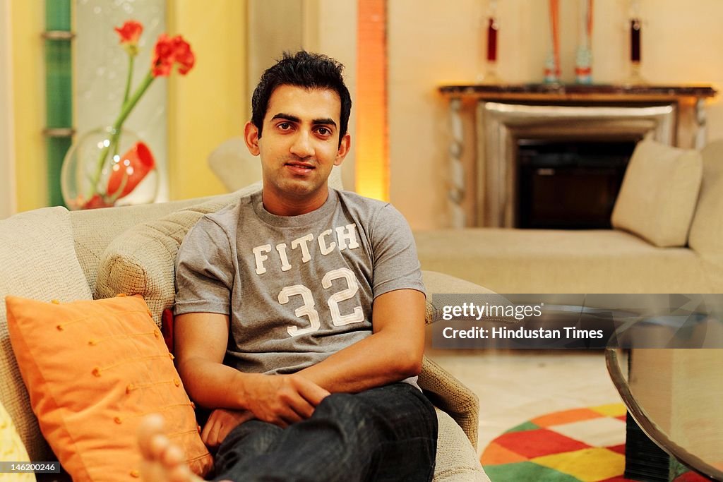 Profile Shoot Of Indian Cricketer Gautam Gambhir