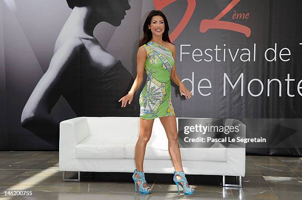 Actress Jacqueline MacInnes Wood attends a photocall for the TV Series 'The Bold And The Beautiful' during the 52nd Monte Carlo TV Festival on June...