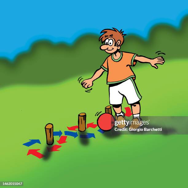 grass training - obedience class stock illustrations