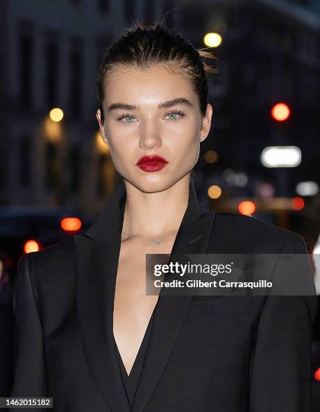 Megha Roche Model Meghan Roche is seen arriving to Marc Jacobs Runway Show 2023 ...