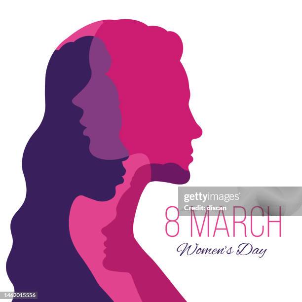 international women's day template for advertising, banners, leaflets and flyers. - girl power 幅插畫檔、美工圖案、卡通及圖標