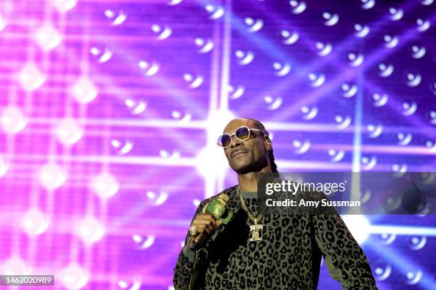 Snoop Dogg performs onstage during Recording Academy Honors Presented by the Black Music Collective at Hollywood Palladium on February 02, 2023 in...