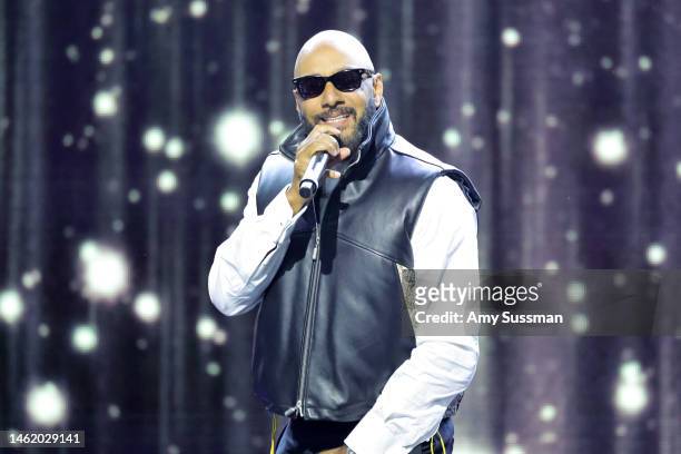 Swizz Beatz performs onstage during Recording Academy Honors Presented by the Black Music Collective at Hollywood Palladium on February 02, 2023 in...