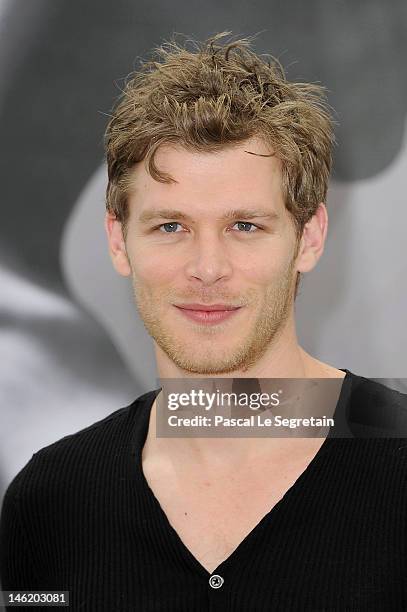 ActorJoseph Morgan attends a photocall for the TV Series 'Vampire Diaries' during the 52nd Monte Carlo TV Festival on June 12, 2012 in Monte-Carlo,...