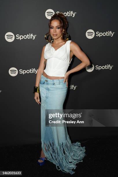 Anitta attends Spotify's 2023 Best New Artist Party at Pacific Design Center on February 02, 2023 in West Hollywood, California.