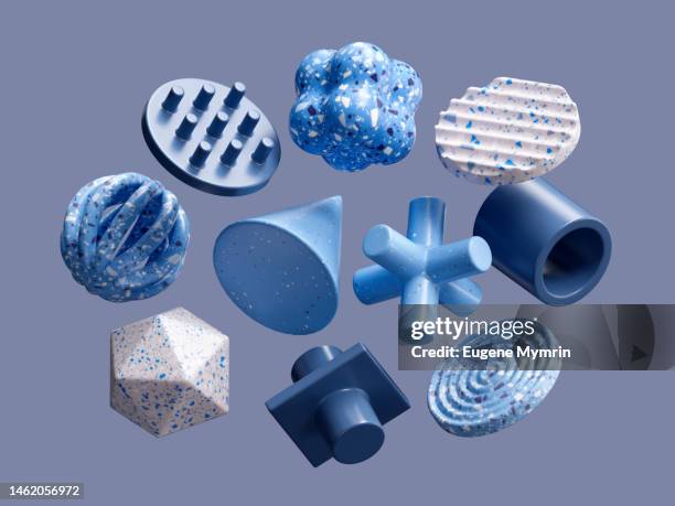 3d abstract background - blue sports ball stock pictures, royalty-free photos & images