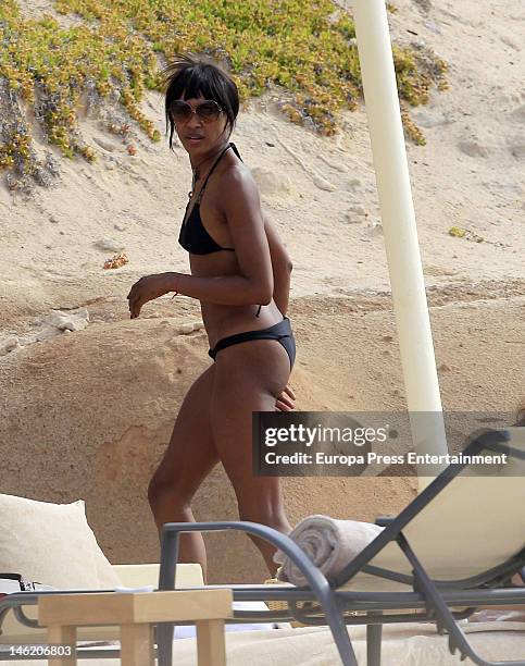 Naomi Campbell is seen on June 9, 2012 in Ibiza, Spain.