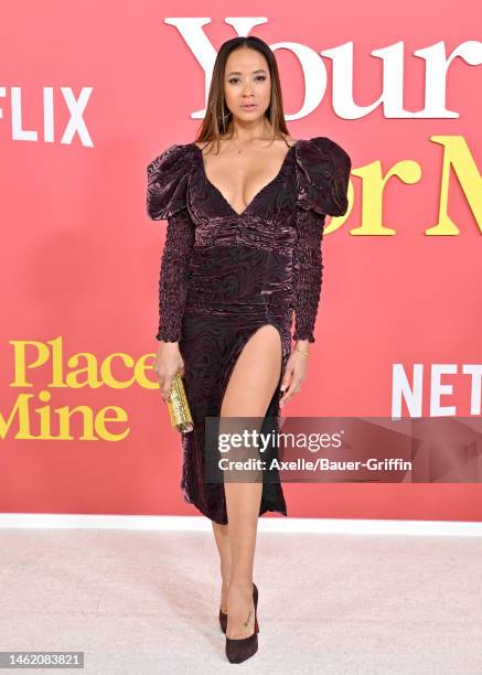 Dania Ramirez attends the World Premiere of Netflix's "Your Place Or Mine" at Regency Village Theatre on February 02, 2023 in Los Angeles, California.