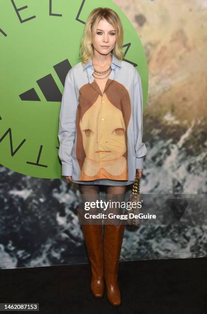 Sarah Jones attends the Stella McCartney X Adidas Party at Henson Recording Studio on February 02, 2023 in Los Angeles, California.