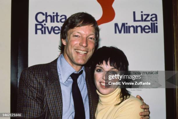 Richard Chamberlain And Liza Minnelli attend musical event, circa 1980s.