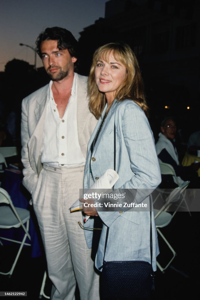 Kim Cattrall And Date Attend The 20th Annual Rodeo Drive Block Party