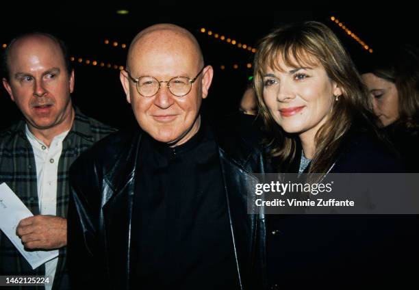 Daniel Benzali and Kim Cattrall attend the "City Hall" Century City Premiere at Cineplex Odeon Century Plaza Cinemas in Century City, California,...