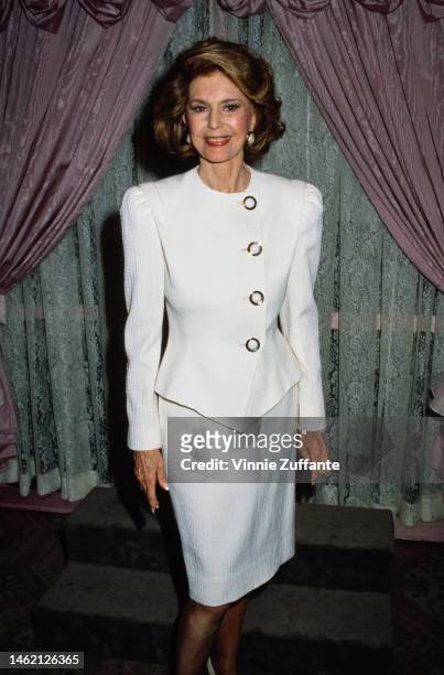 Cyd Charisse attends an event, circa 1990s.