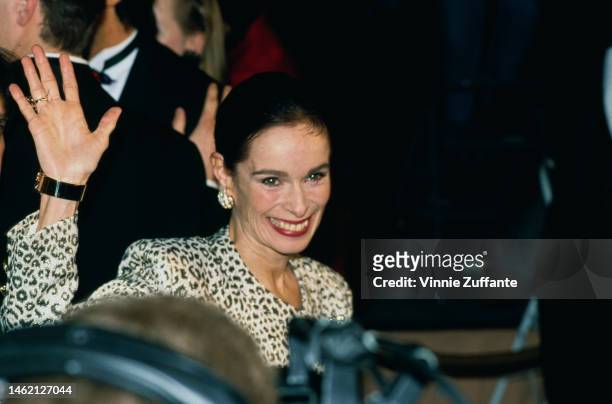 Geraldine Chaplin attends the 50th Annual Golden Globe Awards at Beverly Hilton Hotel in Beverly Hills, California, United States, 23rd January 1993.