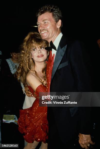Charo with an unidentified man at the 4th Annual Desi Entertainment Awards at the Wiltern Theatre in Los Angeles, California, United States, 17th...