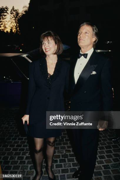 Richard Chamberlain and his date attend the 50th Annual Golden Globe Awards at the Beverly Hilton Hotel in Beverly Hills, California, United States,...