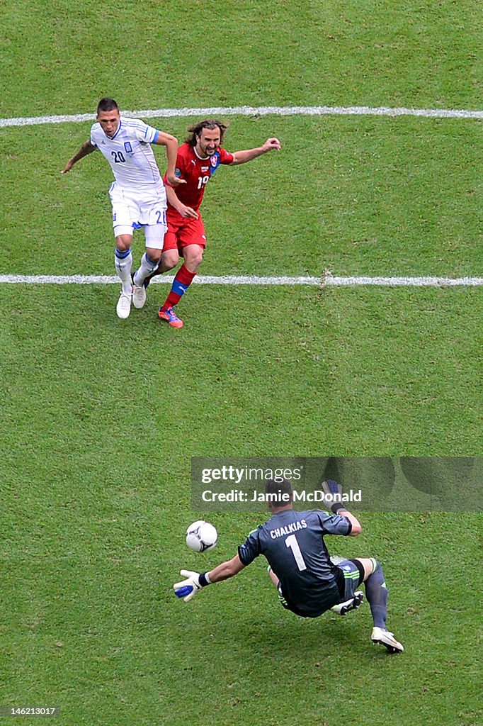 Greece v Czech Republic - Group A: UEFA EURO 2012