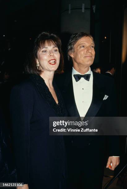 Richard Chamberlain and his date attend the 50th Annual Golden Globe Awards at the Beverly Hilton Hotel in Beverly Hills, California, United States,...