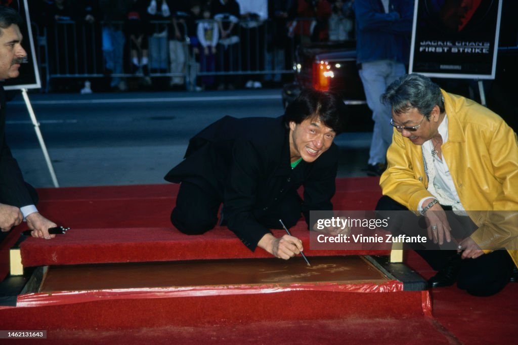 Jackie Chan Leaves His Mark At Mann's Chinese Theatre