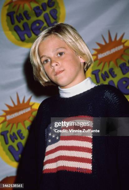 Aaron Carter attends Nickelodeon's 1998 Big Help, United States, 6th September 1998.