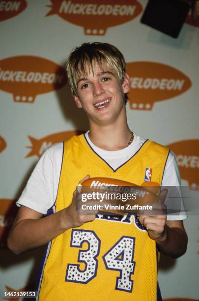 Aaron Carter attends 14th Annual Nickelodeon's Kids' Choice Awards at the Barker Hangar, Santa Monica Air Center in Santa Monica, California, United...