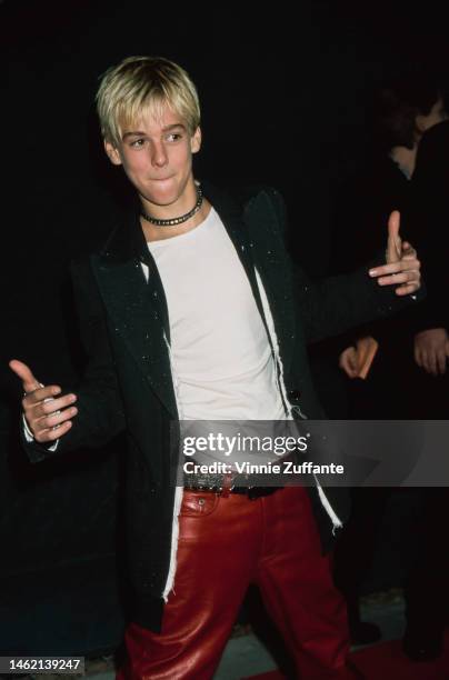 Aaron Carter during the 2000 Billboard Music Awards in Las Vegas, Nevada, United Kingdom, 5th December 2000.