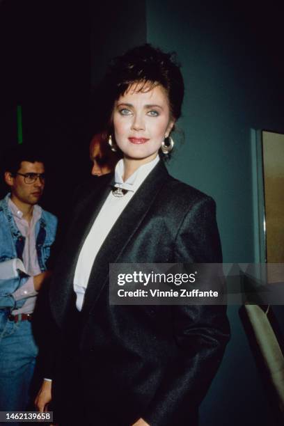 Lynda Carter attends an event, United States, circa 1980s.