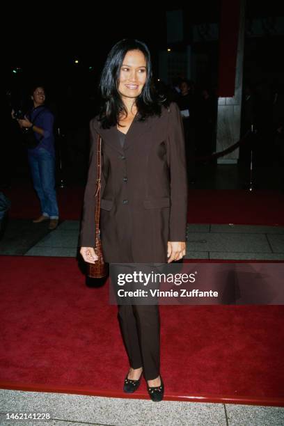 Tia Carrere at the Cinerama Dome Hollywood premiere of 'Lost Highway' in Los Angeles, California, United States, 18th February 1997.