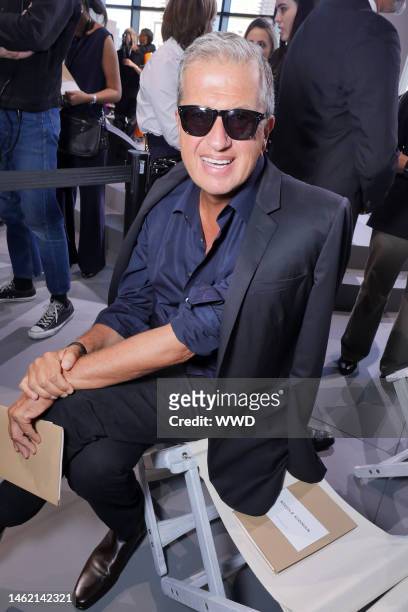 Mario Testino in the front row