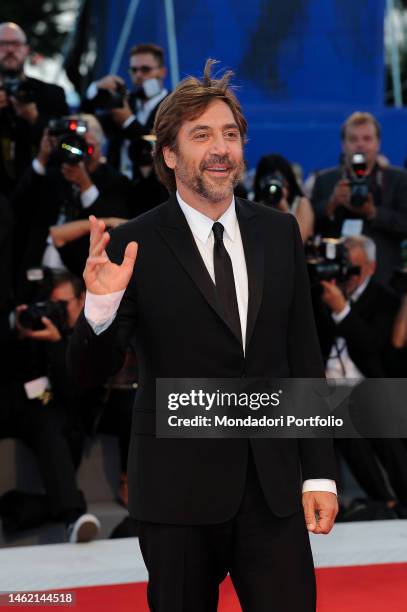 Spanish actor Javier Bardem attends the premiere of Mother! movie. Venice , September 05th, 2017.