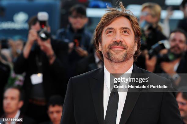 Spanish actor Javier Bardem attends the premiere of Mother! movie. Venice , September 05th, 2017.