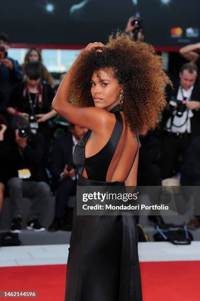 French model Tina Kunakey during the premiere of the film Mother presented in competition at the 74th Venice Film Festival. Venice , September 5th,...