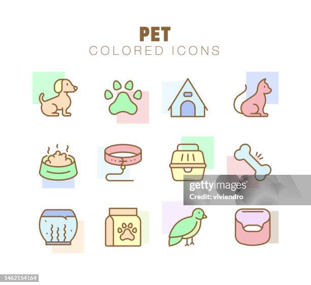 pet line icon set. editable stroke. pixel perfect. - veterinarian portrait stock illustrations