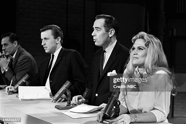 Pictured: Stanley Grover, David Frost, Elliott Reed, Nancy Ames --