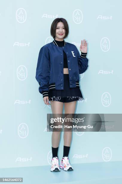 Sooyoung of South Korean girl group Girls' Generation is seen at the ASH 2023 S/S season presentation at Cociety on February 03, 2023 in Seoul, South...