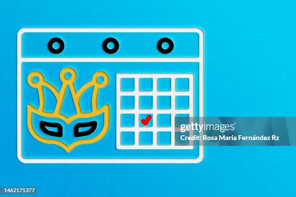 carnival paper cut effects for greeting card with copy space for text - mardi gras stock pictures, royalty-free photos & images