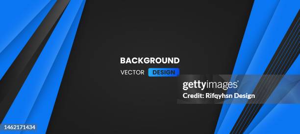 black and blue premium abstract papercut background with luxury gradient geometric elements. modern futuristic background - first class stock illustrations