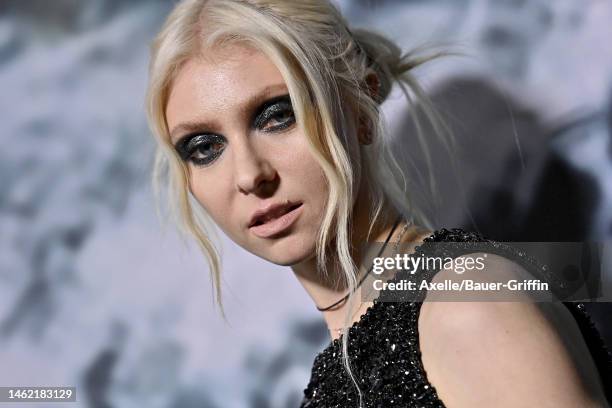 Taylor Momsen attends the Stella McCartney X Adidas Party at Henson Recording Studio on February 02, 2023 in Los Angeles, California.