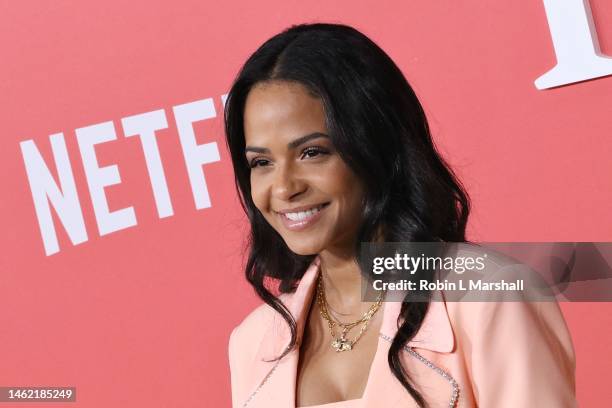 Christina Millan attends the World Premiere of Netflix's "Your Place Or Mine" at Regency Village Theatre on February 02, 2023 in Los Angeles,...