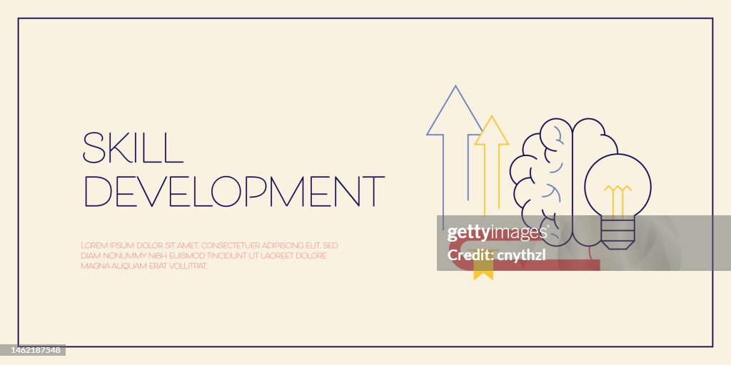 Skill Development Related Conceptual Vector Illustration Motivation ...
