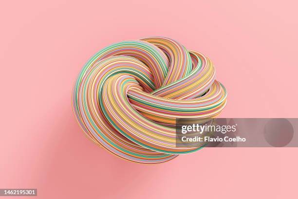 streaked torus knot - eternity stock pictures, royalty-free photos & images