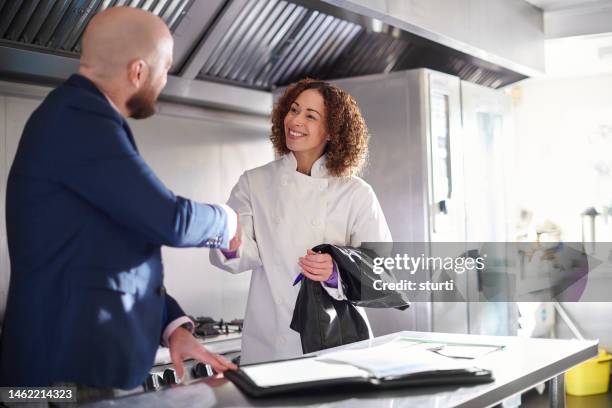 it's a deal on your new business - cafe kitchen stock pictures, royalty-free photos & images