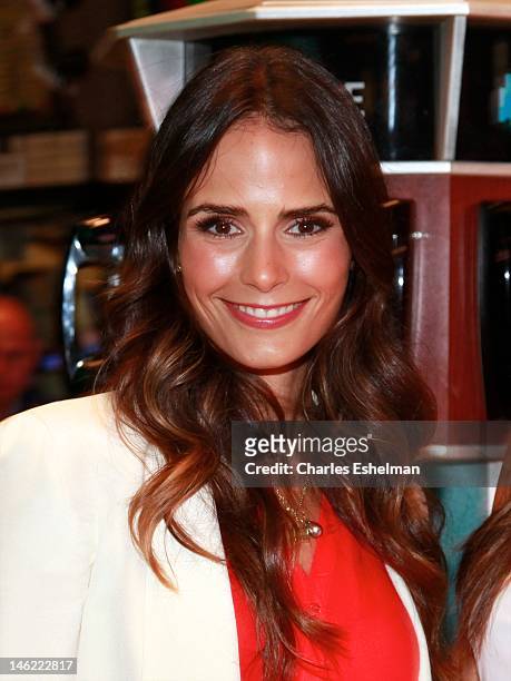 Actress Jordana Brewster visits the New York Stock Exchange on June 12, 2012 in New York City.